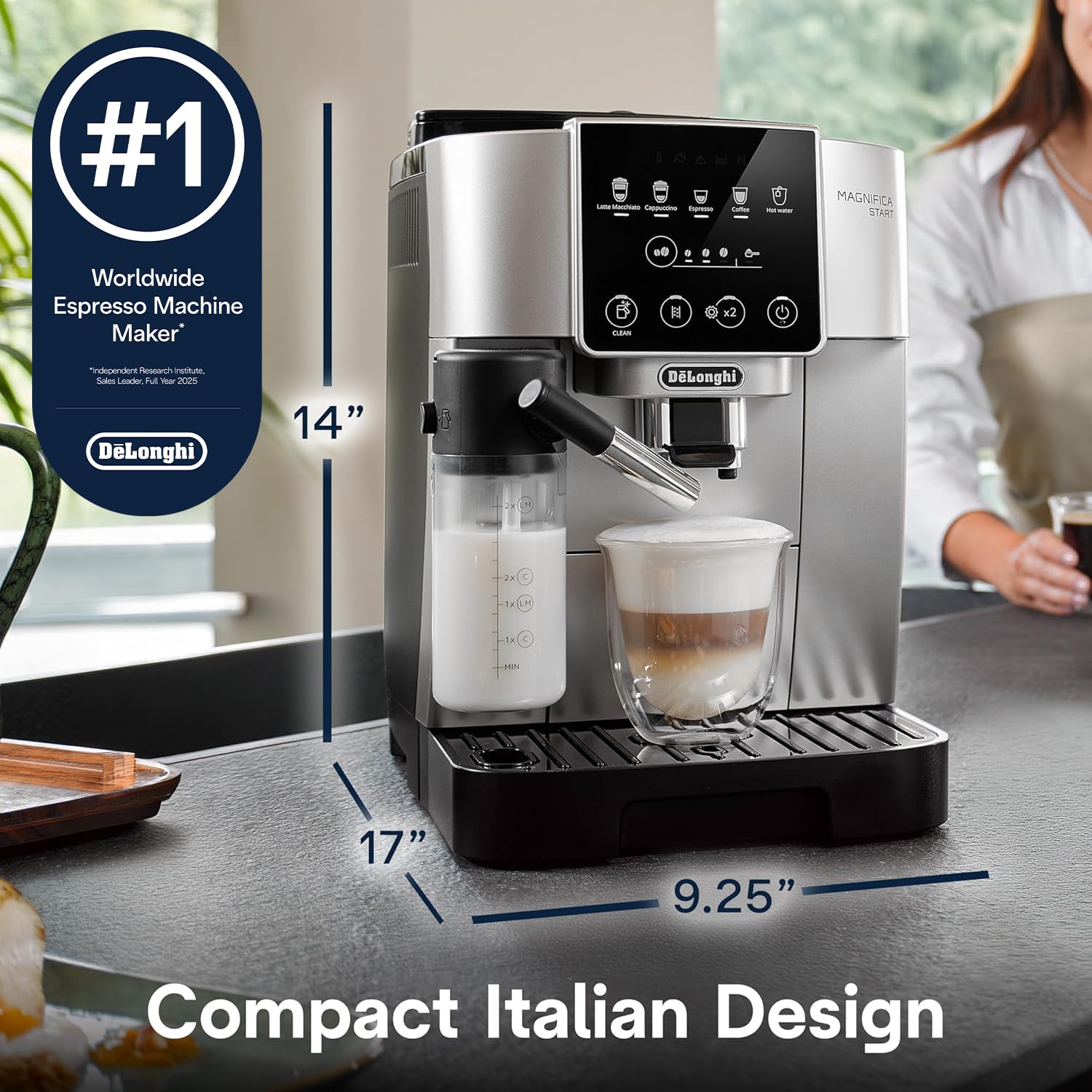 Amazon | De'Longhi Magnifica Start Espresso & Coffee Machine with